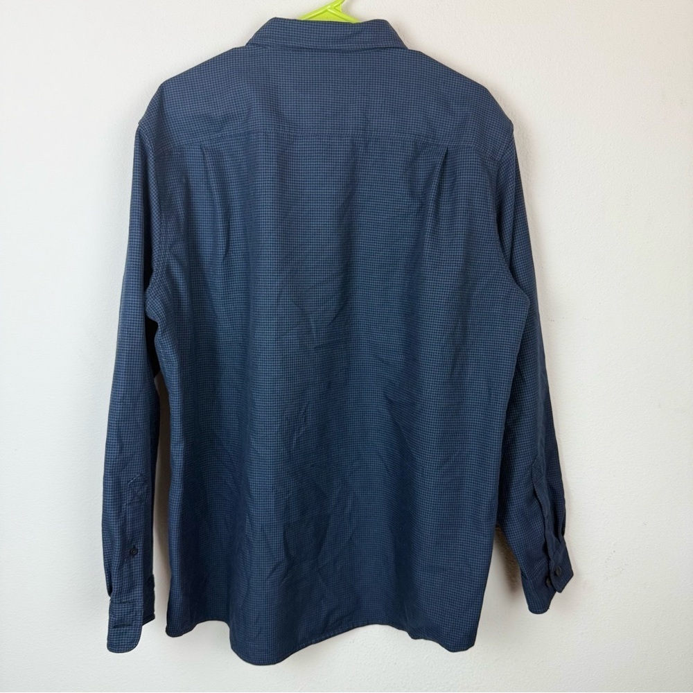 L.L. Bean Men’s Blue Check Button-Up Shirt Size L Regular - Picture 2 of 8
